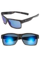 Men's Costa Del Mar Half Moon 60mm Polarized Sunglasses - Black Tortoise/ Silver Mirror