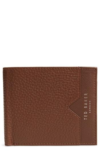 Men's Ted Baker London Looeze Leather Wallet - Brown