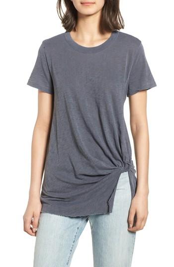 Women's Stateside Twist Hem Slub Supima Cotton Tee - Grey