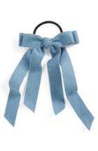 Cara Denim Bow Ponytail Elastic
