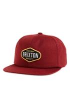 Men's Brixton Oakland Snapback Cap - Red