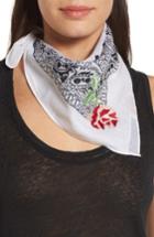 Women's Collection Xiix Rock & Rose Bandana, Size - White