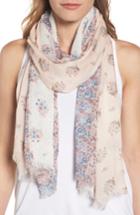 Women's Rebecca Minkoff Ditsy Floral Oblong Scarf, Size - White