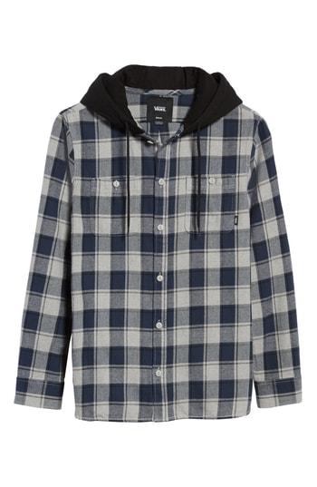 Men's Vans Lopes Hooded Plaid Flannel Jacket