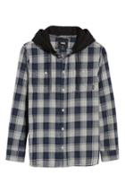 Men's Vans Lopes Hooded Plaid Flannel Jacket