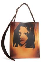 Calvin Klein 205w39nyc X Andy Warhol Foundation Sandra Brant Calfskin Leather Bucket Bag - Brown