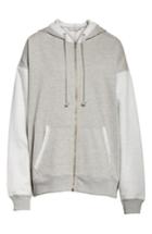 Women's Free People Track Zip Hoodie - Grey