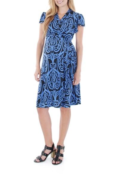 Women's Everly Grey 'kathy' Maternity/nursing Wrap Dress