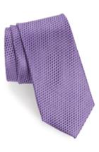 Men's Nordstrom Men's Shop Andrus Silk Tie, Size - Purple