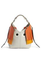 Anya Hindmarch Build A Bag Mini Creature Leather Shoulder Bag With Genuine Shearling - Grey
