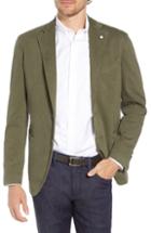 Men's L.b.m 1911 Classic Fit Stretch Cotton Blazer Us / 50 Eu R - Green