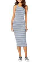 Women's Michael Stars Kali Striped Midi Dress - Blue