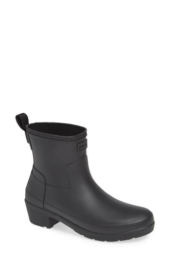 Women's Hunter Original Refined Chelsea Rain Bootie M - Black
