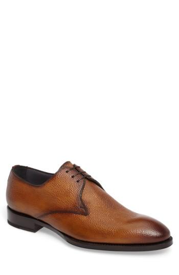 Men's Di Bianco Gallo Plain Toe Derby M - Brown