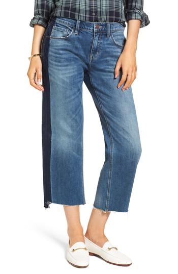 Women's Treasure & Bond Shelter Wide Leg Crop Jeans - Blue