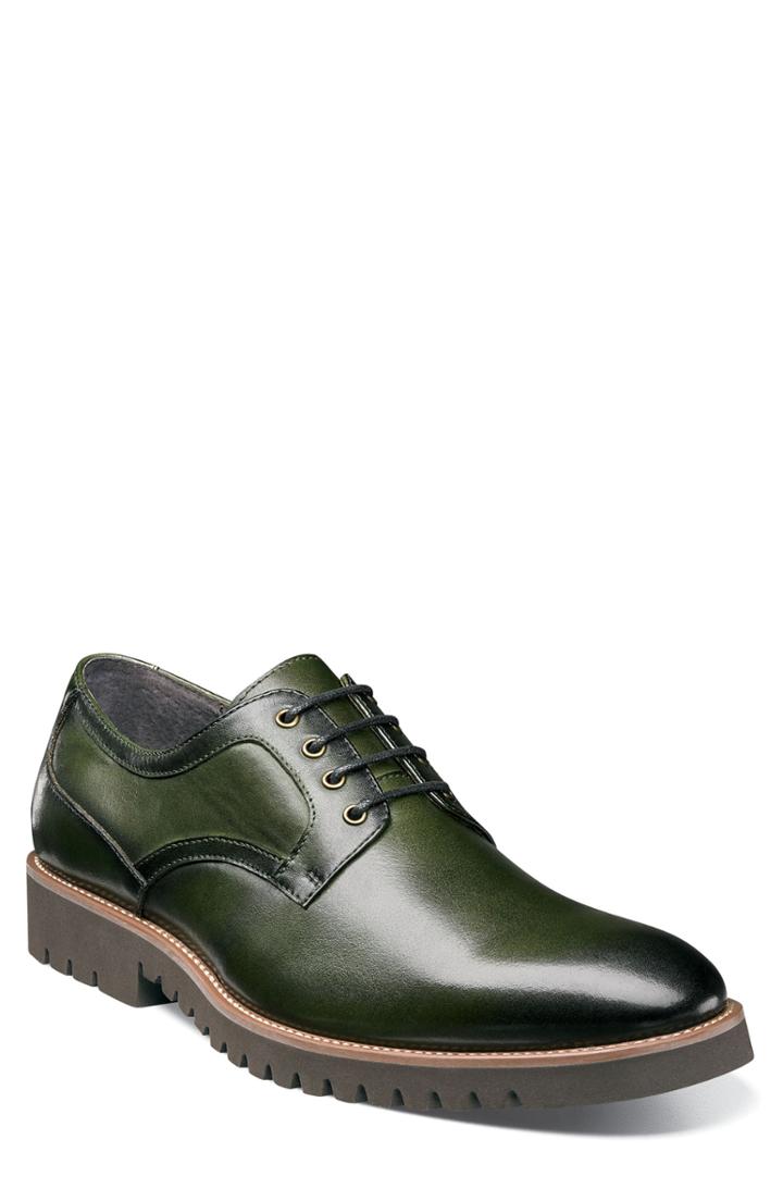 Men's Stacy Adams Barclay Plain Toe Derby .5 M - Green