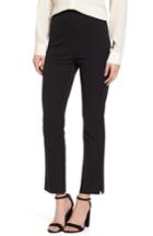 Women's Emerson Rose Side Zip Ankle Stretch Cotton Pants - Black
