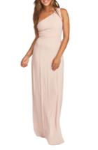 Women's Show Me Your Mumu Eliza One-shoulder Gown, Size - Pink