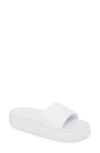 Women's Puma Platform Slide .5 M - White