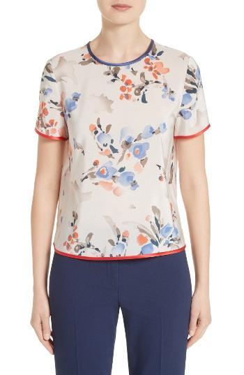 Women's Armani Collezioni Print Silk Top