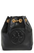Tory Burch Mini Fleming Leather Backpack - Black