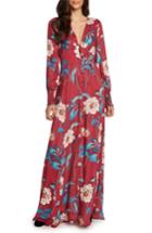 Women's Willow & Clay Print Maxi Dress - Red