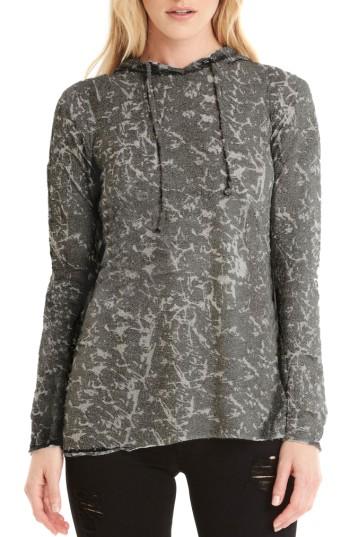 Women's Michael Stars Burnout Knit Hoodie