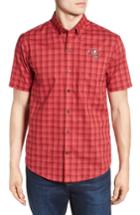 Men's Cutter & Buck Tampa Bay Buccaneers - Fremont Regular Fit Check Sport Shirt - Red