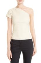 Women's Helmut Lang Matte Stretch Leather Top