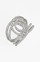 Women's Bony Levy 'double Interlock' Diamond Cocktail Ring (nordstrom Exclusive)