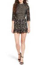 Women's Love, Fire Cutout Back Lace Romper