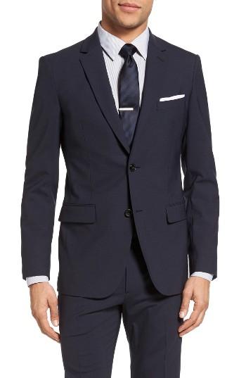 Men's Theory Wellar New Tailor 1 Trim Fit Stretch Wool Sport Coat R - Blue