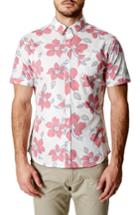 Men's 7 Diamonds Mind Shaft Trim Fit Floral Sport Shirt - Red