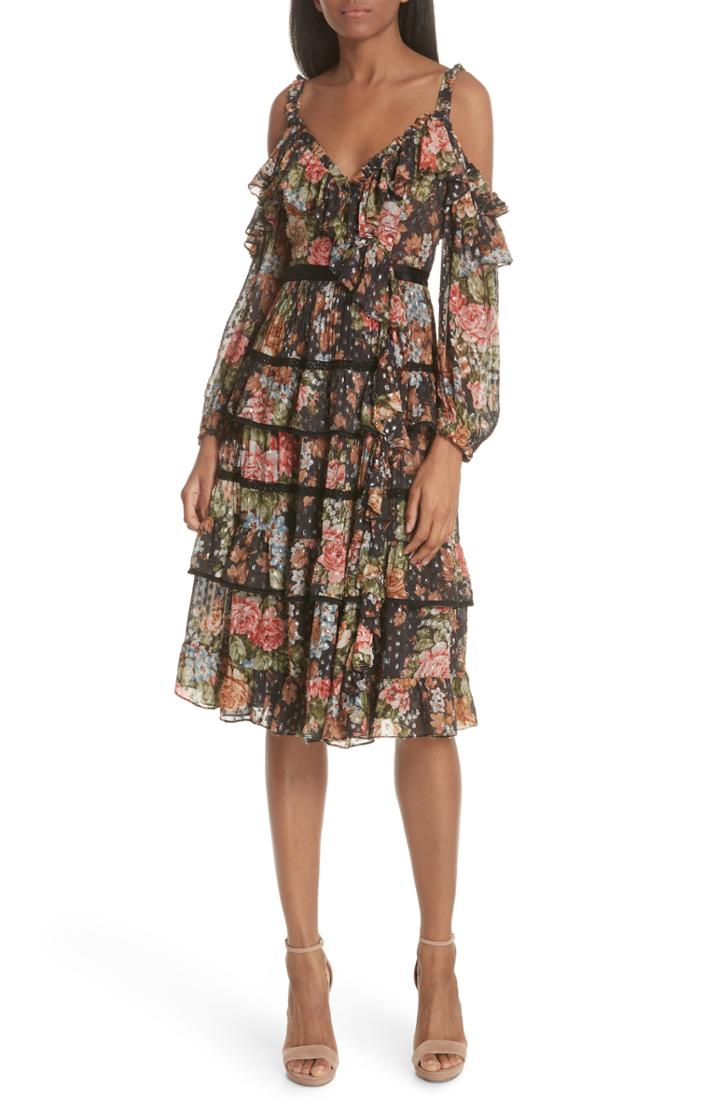 Women's Needle & Thread Paradise Rose Shimmer Dress