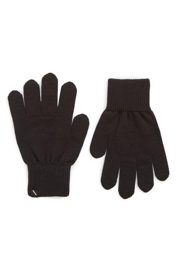 Men's Saturdays Nyc Dylan Touchscreen Gloves, Size - Black