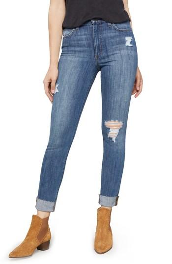 Women's Joe's Charlie Crop Ripped Skinny Jeans - Blue