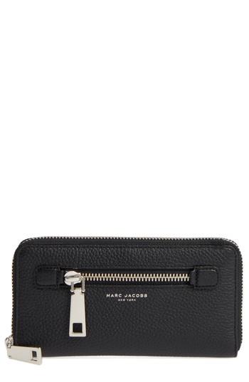 Women's Marc Jacobs Vertical Zippy Wallet - Black