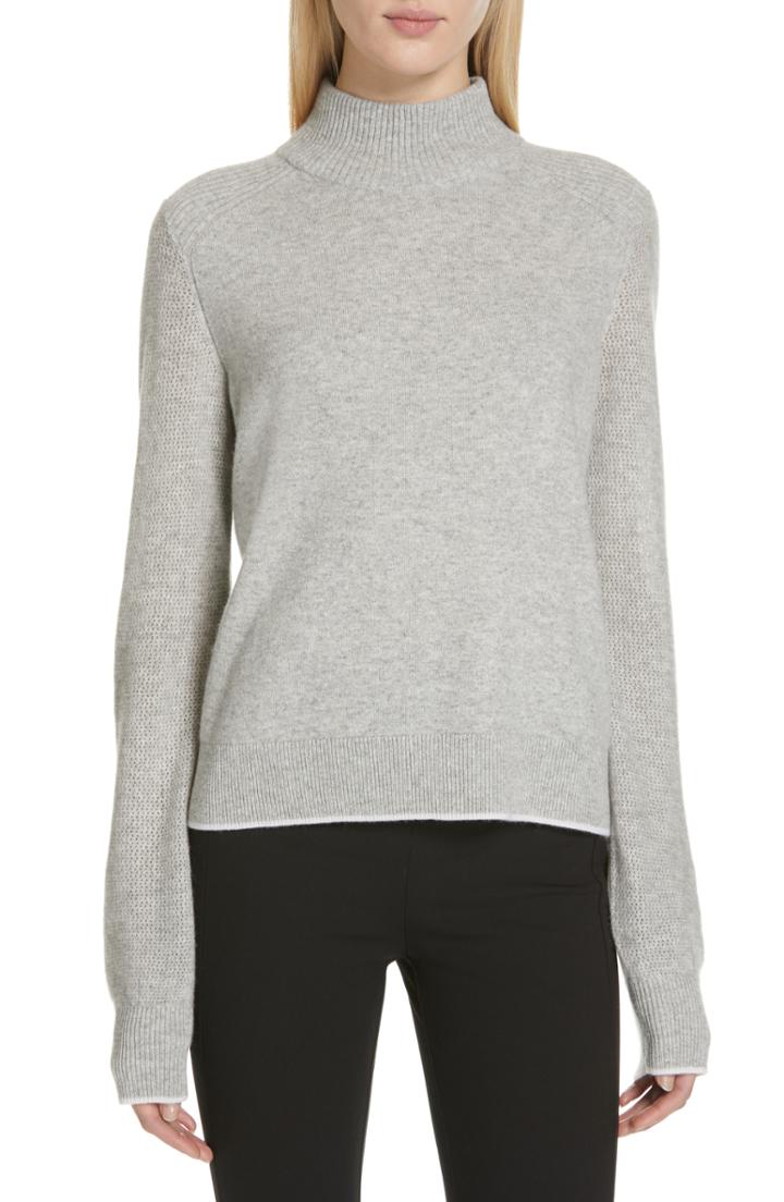 Women's Rag & Bone Yorke Cashmere Sweater, Size - Grey