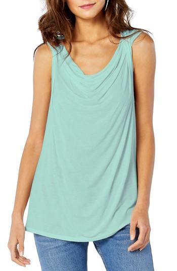 Women's Michael Stars Draped Jersey Tank, Size - Blue
