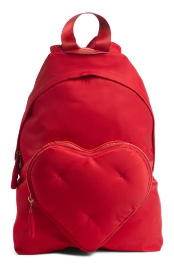 Anya Hindmarch Chubby Heart Nylon Backpack - Red