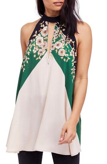 Women's Free People Beat Of My Heart Tunic - Green
