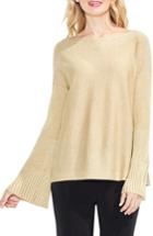 Women's Vince Camuto Sparkly Bell Sleeve Sweater, Size - Metallic
