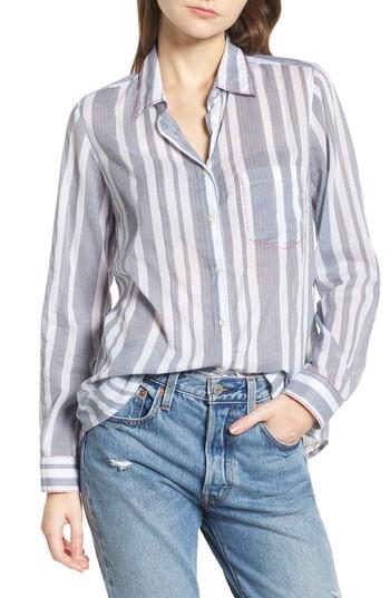 Women's Raga Setting Sail Stripe Top - Blue