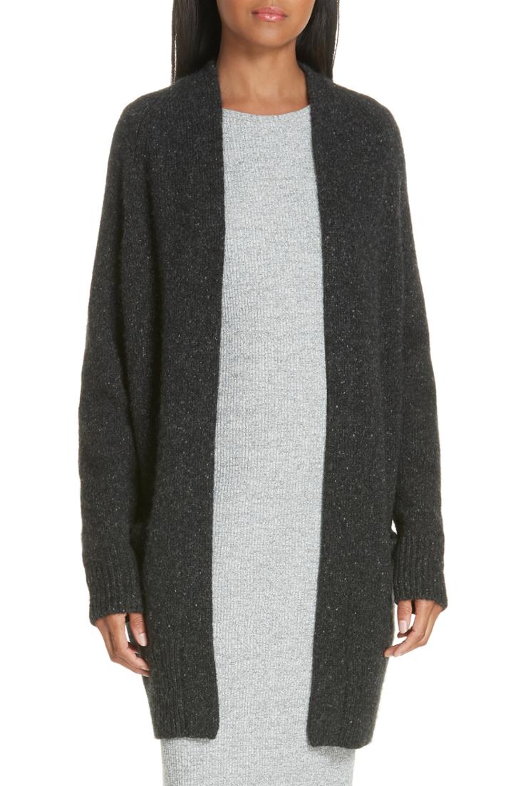Women's Vince Cashmere Raglan Sleeve Open Front Cardigan - Green