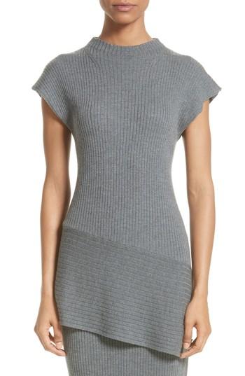 Women's St. John Collection Asymmetrical Rib Knit Top