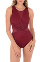 Women's Miraclesuit 'solid Palma' One-piece Swimsuit - Red