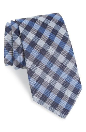 Men's Nordstrom Men's Shop Check Silk & Cotton Tie