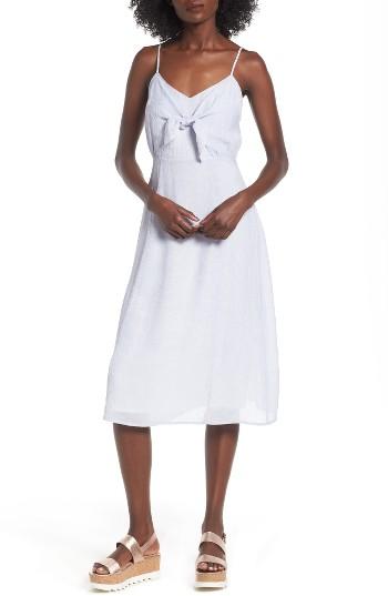 Women's Lush Front Tie Dress - Blue