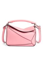 Loewe Mini Puzzle Calfskin Leather Bag - Pink