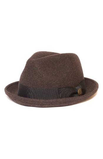 Men's Goorin Brothers The Good Boy Felt Wool Fedora - Brown